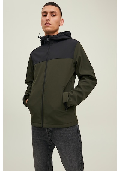 Jack & Jones Erkek Mont 12212363 Haki-Siyah Haki - Siyah