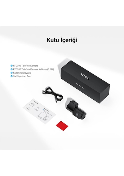 Viofo Rtc300 A229 Pro/plus Uyumlu 2k / 30hz Telefoto Kamera İkinci El Üründür