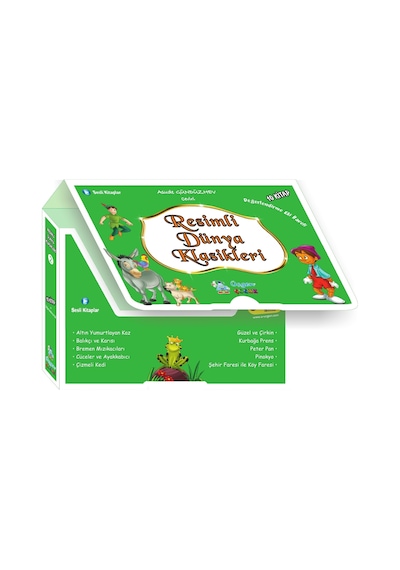Resimli Dünya Klasikleri 2 Seti - 10 Kitap Takım- Üçgen Çocuk