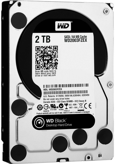 WD Black WD2003FZEX 3.5" 2 TB 7200 RPM SATA 3 HDD
