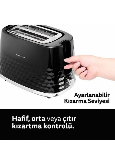 Morphy Richards Hive 850 W 2 Bölmeli Ekmek Kızartma Makinesi