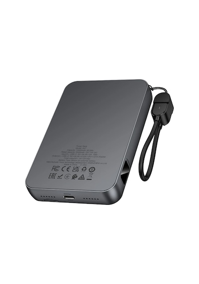Hoco. Q47 Shine 10.000 Mah Pd 20w Dahili Retro Oyun Konsollu Powerbank - Siyah Siyah