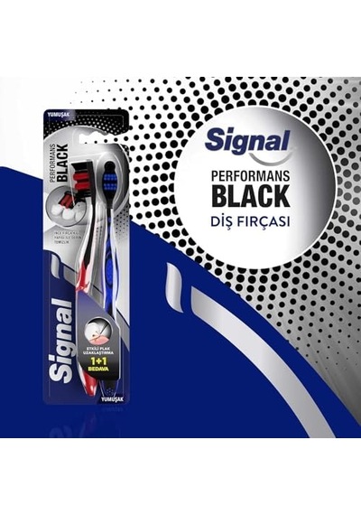 Diş Fırçası Performance Black 2 Kat Yumuşak 31 Gr 1+1 Açık Ahşap