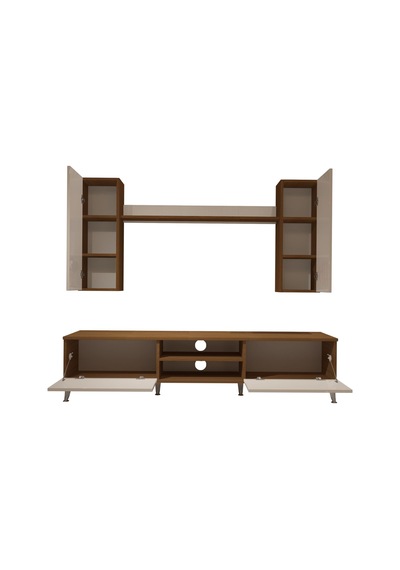 Decoraktiv Eko 7 Mdf Dvd Silver Tv Ünitesi Tv Sehpası - Ceviz Beyaz Ahşap - Beyaz Decoraktiv Eko 7 Mdf Dvd Silver Tv Ünitesi Tv Sehpası - Ceviz Beyaz Ahşap - Beyaz