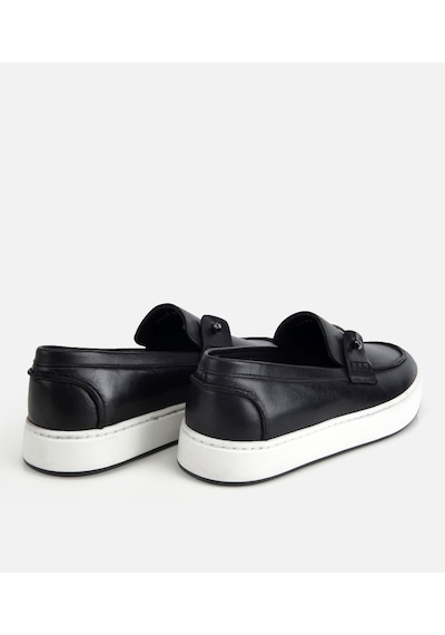 Hotiç Erkek Deri Siyah Metal Detaylı Günlük Loafer 02ayh320290a100 02ayh320290a100 Siyah