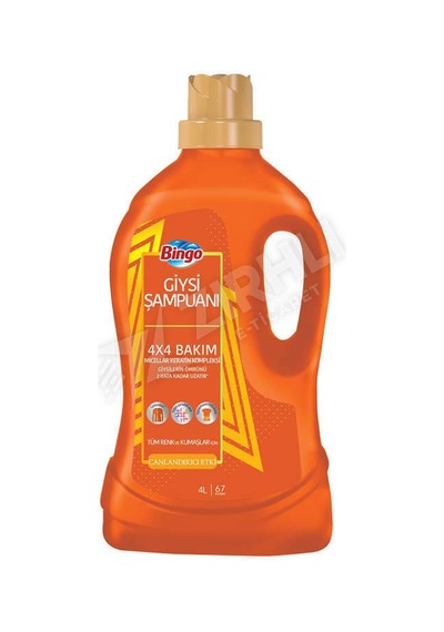 2 Adet Bingo Canlandırıcı Giysi Şampuanı 4 Lt