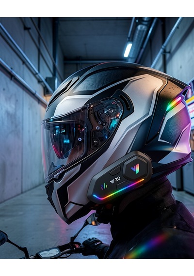 Şarjlı Motosiklet Kask Intercom Bluetooth 5.3