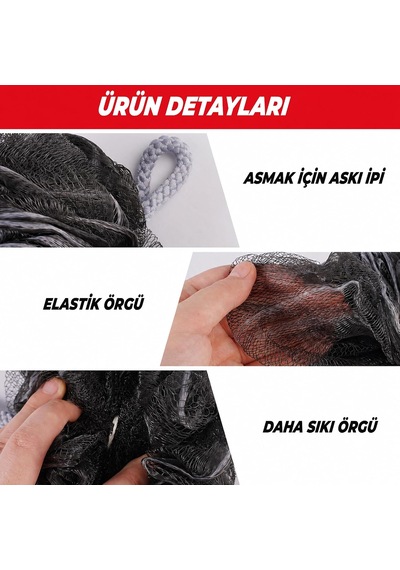 Premium Banyo Lifi Ve Duş Lif, Yumuşak Vücut Yıkama Lifi, Karışık Renkli Banyo Kesesi, Peeling Etkili Kese, Vücut Keseleme Süngeri- 2'li Paket