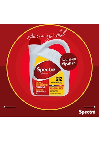 Spectre Mavi Antifiriz -40 Derece 3 Litre Spectre 3 Litre Mavi Antifriz N11.83