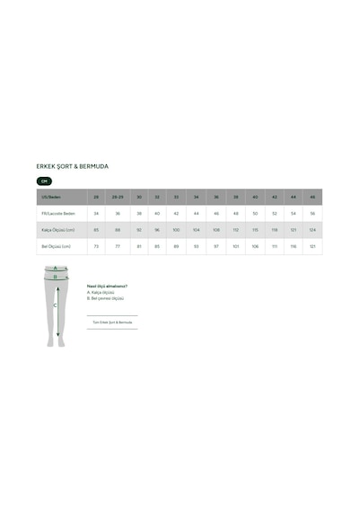 Lacoste Men's Slim Fit Bermuda Shorts Erkek Dar Kesim Pamuk Bermuda Şort Mavi