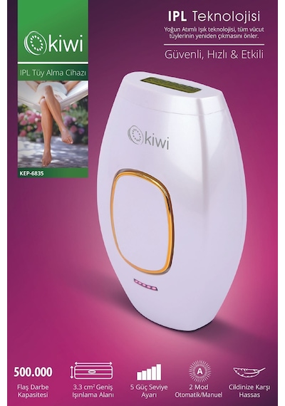 Kiwi KEP-6835 IPL Lazer Epilasyon Tüy Alma Cihazı
