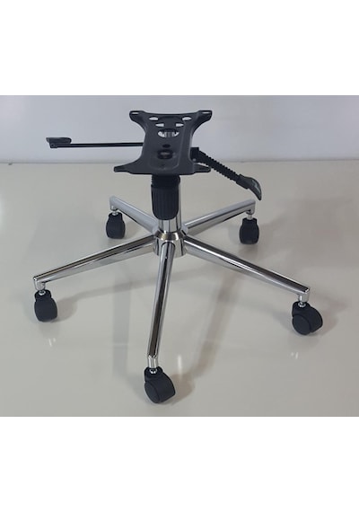 Kamusalmarket Makam Koltuğu Yıldız Ayak+Krom Piston+Çift Kollu Mekanizma