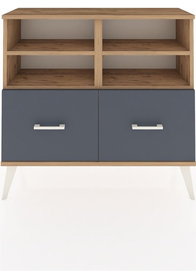 Arges Şifonyer 4 Raflı 2 Çekmeceli 88x30x80 Çam-çam/antrasit Çam/antrasit Arges Şifonyer 4 Raflı 2 Çekmeceli 88x30x80 Çam-çam/antrasit Çam/antrasit