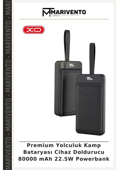 Premium Yolculuk Kamp Bataryası Cihaz Doldurucu 80000 Mah 22.5w Powerbank Çok Renkli