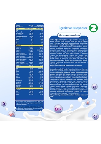 Bebehum 2 Numara Devam Sütü 6-9 Ay 800 gr x 2 Adet