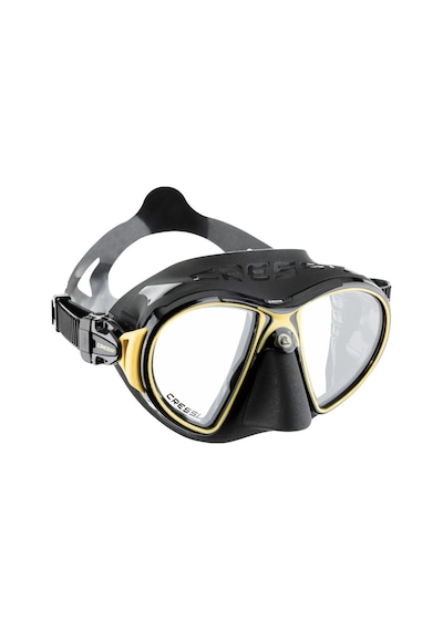 Cressi Zeus Maske Black/yellow Black - Yellow