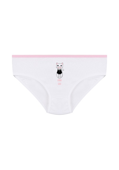 Koza İç Giyim Kız Çocuk 3'lü Penguen Desenli Slip 1050 Pudra