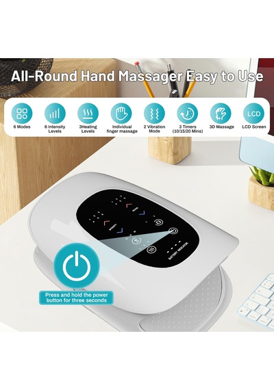 Allıluyaa Elektrikli El Masajı, Isıtma Ve Basma Fonksiyonlu Elektrikli El Masajı, Ağrıyı Gidermek İçin, Çoğu İnsan İçin Uygun El Masajı