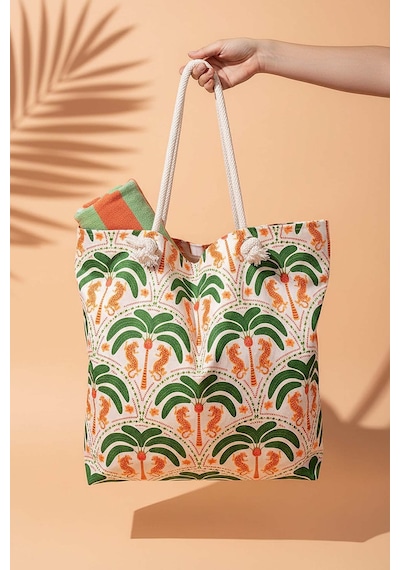 Rivaistanbul Tropical Tiger Plaj Çantası Çok Renkli