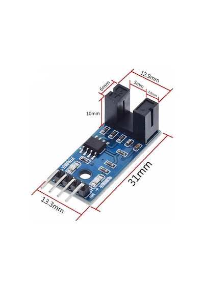 Alkatronik Motor Hız Sensor Modülü,enkoder,pals Sayıcı,5v,15ma,lm393 Entegre Standart