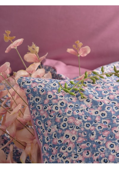 Cotton Box Petite Çift Kişilik Lastikli Çarşaflı Nevresim Takımı Penny Gül Kurusu