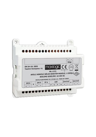Maxlogic Ml-1372 Akıllı Adresli Sistem Bölge Denetim Modülü, 1 Girişi