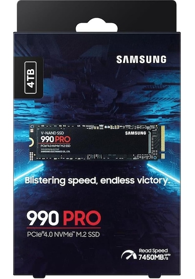 Samsung 4tb 990 Pro 7450-6900mb-s M.2 Nvme Mz-v9p4t0bw Ssd Disk