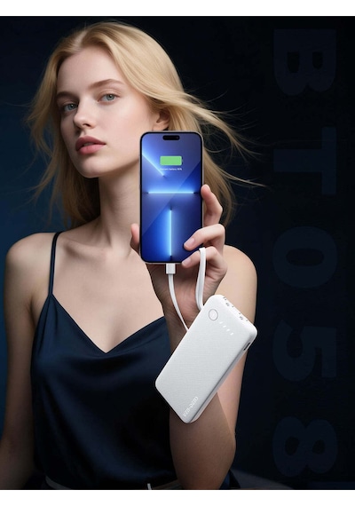 Ven-dens Vd-pb058 10000mah Dijital Ekranlı Premium Powerbank BEYAZ