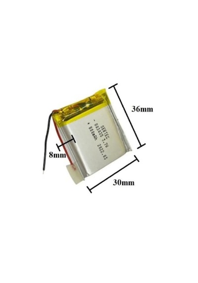 Lipo Polimer 803035 3.7v 800mah Lityum Polimer Pil