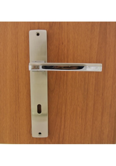 System Larissa Inox Cr-Nb Aynalı Kapı Kolu Oda