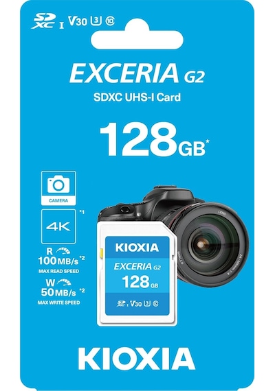 Excerıa G2 128gb Sdxc Hafıza Kartı Uhs-ı U3 V30 C10, 100mb/s Okuma, 50mb/s Yazma, 4k