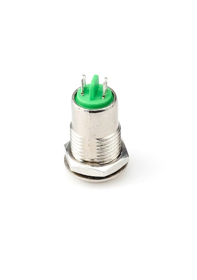 12mm Metal 2 Pin Anahtar Kontrollü Buton Panel Montaj On Off 1a Ac 250v Güvenlik Kilit Elektronik