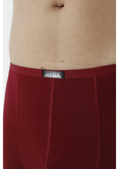 Arma Yıldız Erkek Bambu Boxer Bordo İnce Bel Lastikli 5'li Paket-bordo