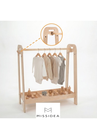Missidea Nomi Montessori Askılık & Düzenleyici Ahşap