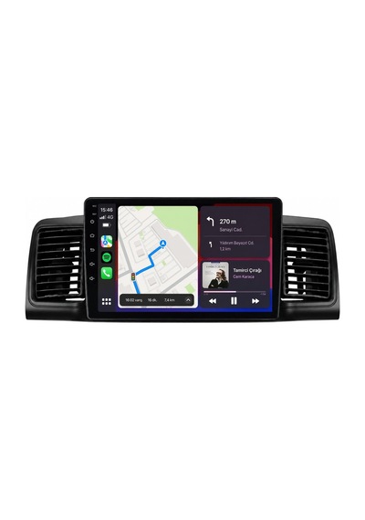Toyota Corolla 2002-2007 Android Multimedya Carplay Android Auto Navigasyon Kameralı 8gb Ram 128gb 9"