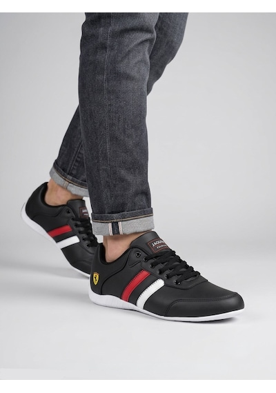 Hayo Erkek İnce Taban Rahat Konforlu Kibar Günlük Sneaker Spor Ayakkabı Siyah - Kırmızı Hayo Erkek İnce Taban Rahat Konforlu Kibar Günlük Sneaker Spor Ayakkabı Siyah - Kırmızı