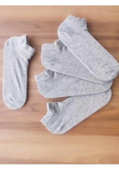 Omelf 5 Li Gri Sneaker Çorap