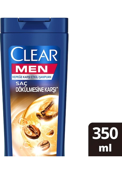 Clear Men Kepeğe Karşı Etkili Şampuan Saç Dökülmesine Karşı Kahve Çekirdeği Özü 350 ML