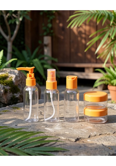 5 Parça Taşınabilir Seyahat Banyo Seti 30 Ml Diğer