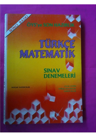 Öys Türkçe-Matematik Sınav Deme 1991 Yılı Basım