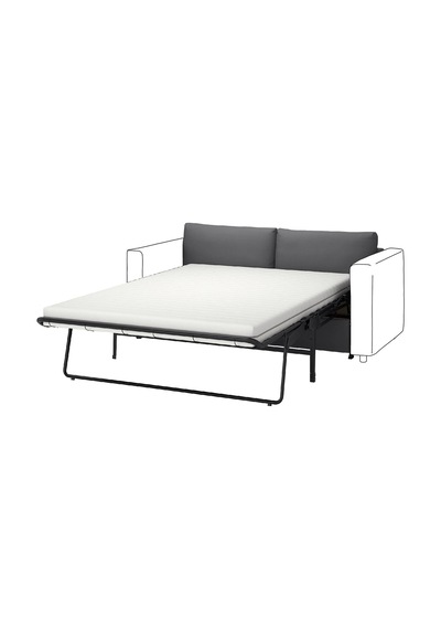 Ikea Gri Konforlu Kanepe - 2'li Yataklı Kanepe Ünitesi Kılıfı