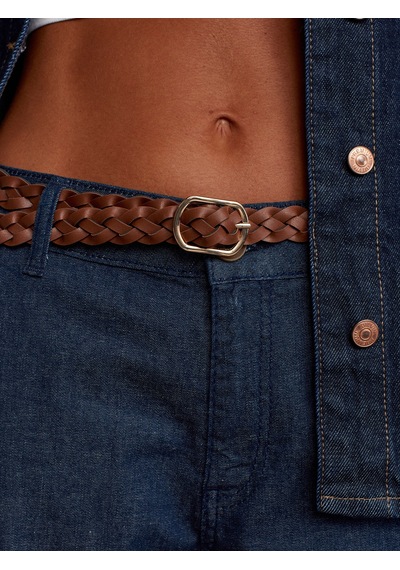 Dilvin Duble Paça Kemerli Denim Pantolon Lacivert