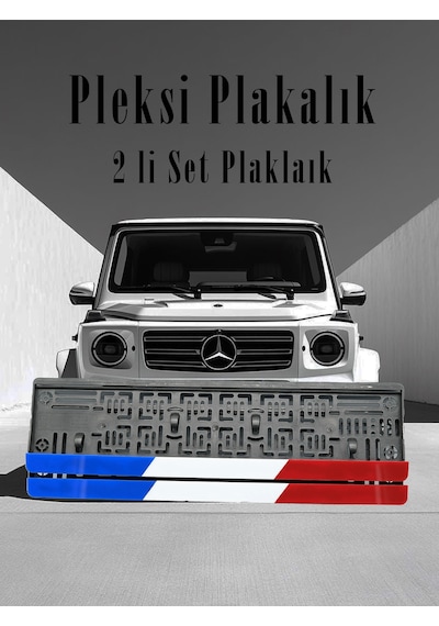 Fransa Bayraklı Plakalık Pleksi