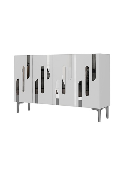 Ka1229bs Ece Konsol Ve Tv Sehpası Beyaz-silver 120cm Ka1229bs Ece Konsol Ve Tv Sehpası Beyaz-silver 120cm