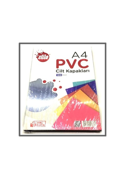 Cilt Kapağı Pvc Kapak A4 Kırmızı - 20 Adet Kırmızı