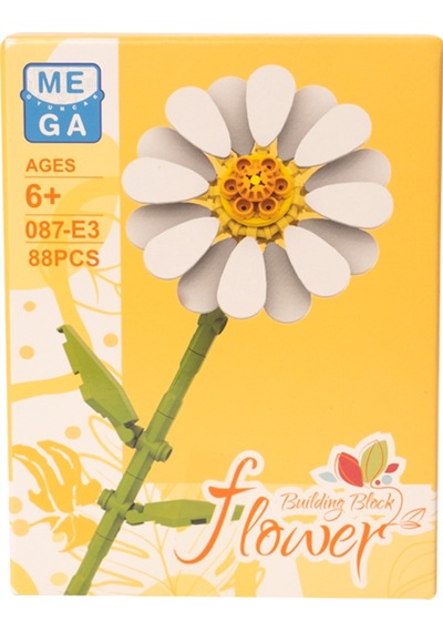 Building Block Flower 88 Parça Çiçek Papatya
