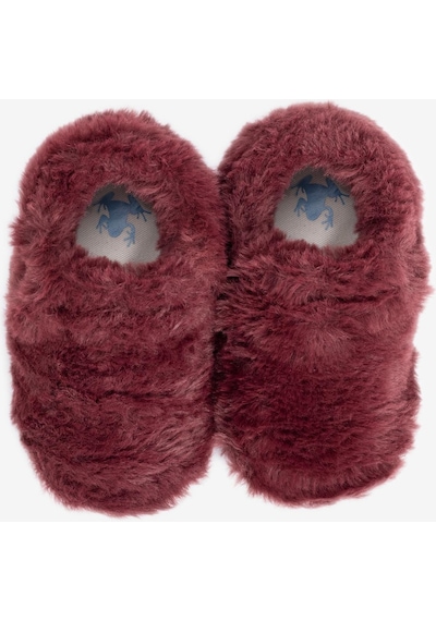 Furry Furry Bordo Kürk Barefoot Patik-bordo Kürk