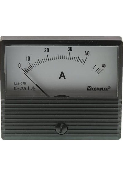 40A Analog Ampermetre - Panel Tipi Ölçü Aleti Kly-T670