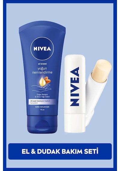 NIVEA Kuru ve Hassas Ciltler İçin Yoğun Nemlendirici El Kremi 75 ML