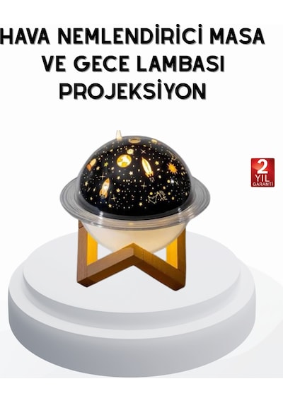 Usb Mini Hava Nemlendirici Ve Projeksiyon Lamba Tnabilir, Sessiz, Dekoratif Muratech - 40 Aromaterapi Cihazı